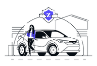 icon showing car insurance coverage