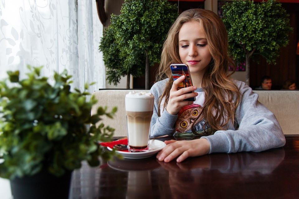 Young woman using smartphone