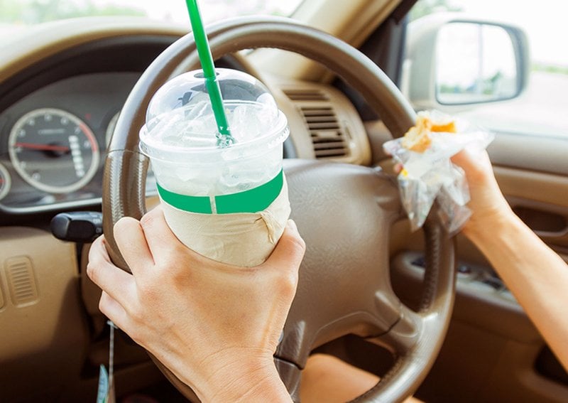 eating and distracted driving