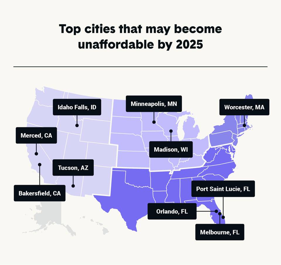 Where housing may unaffordable by 2025
