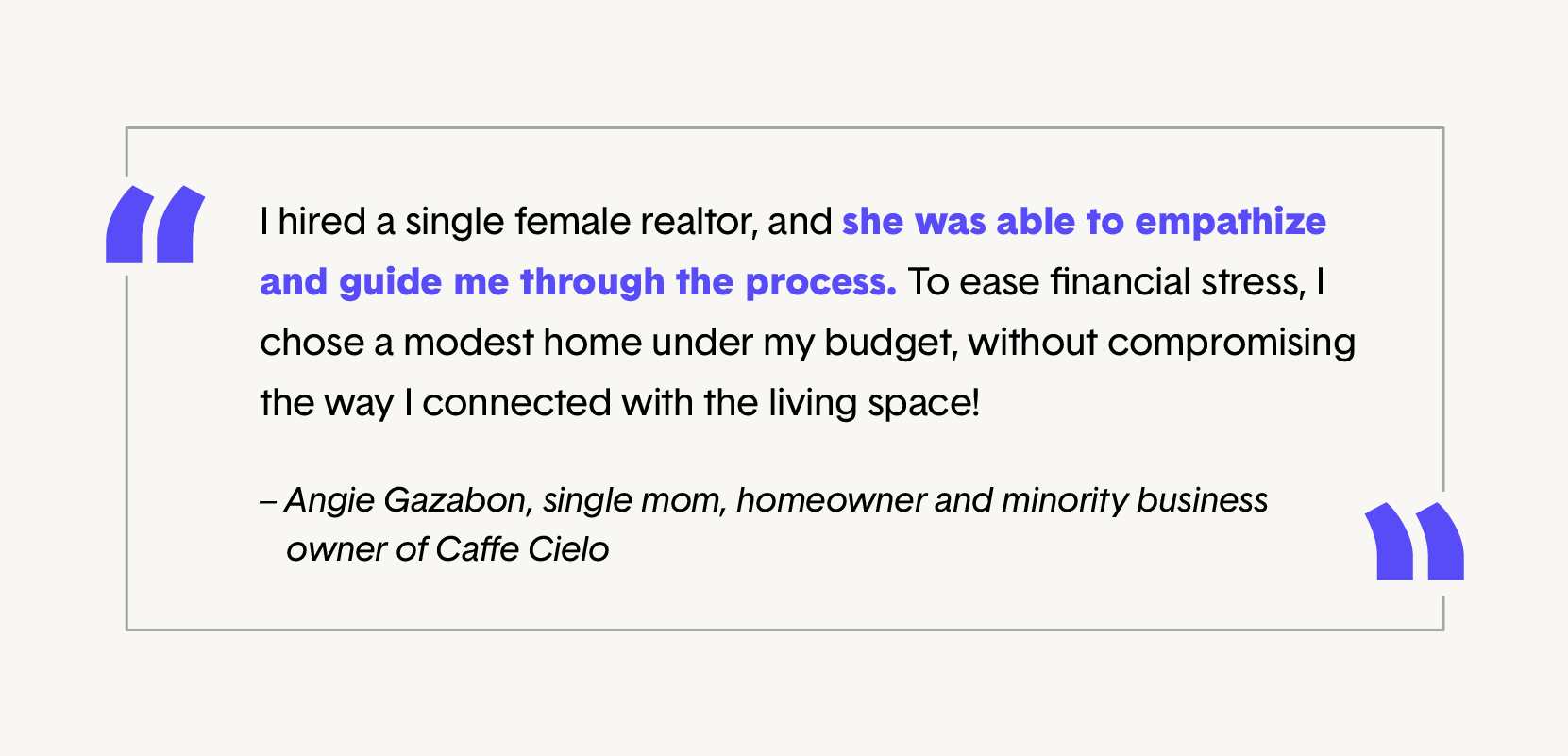 single female homeownership quote